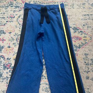 ALALA Blue with Black Stripe Wide Leg Track Pants Lounge Size Women's Small